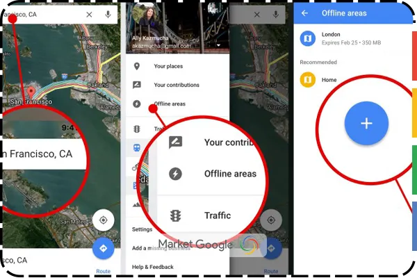 چگونه گوگل مپ را افلاین کنیم